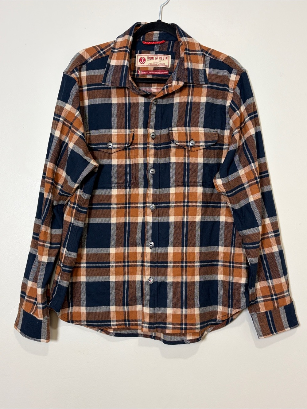 Iron & Resin | Quidel long sleeve flannel shirt Men’s size L cotton Fall Winter